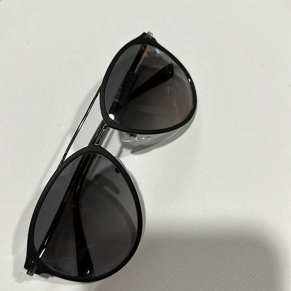 Prada PR51WS Pilot Sunglasses Prada Matte Black Grey Polarized Lens - Picture 11 of 17